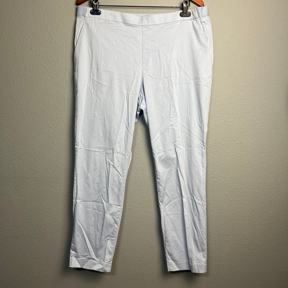 Uniqlo Qlo XXL Women's Blue Casual Pants Chino Pull On Elastic Waist Career - Picture 1 of 10